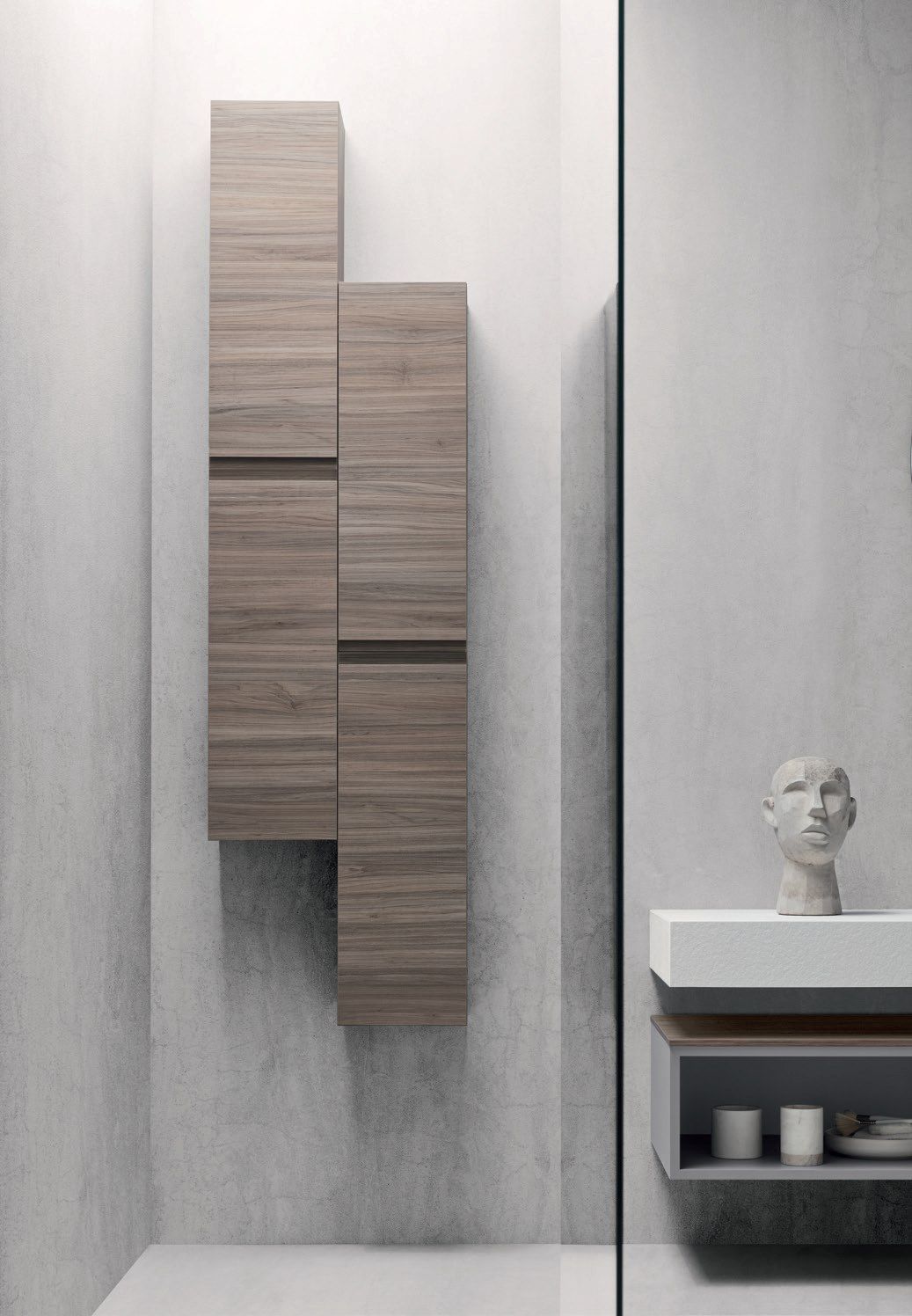 Деревянный подвесной умывальник со встроенным умывальником ARBLU Hito ARCH-00030243 - Вид №2