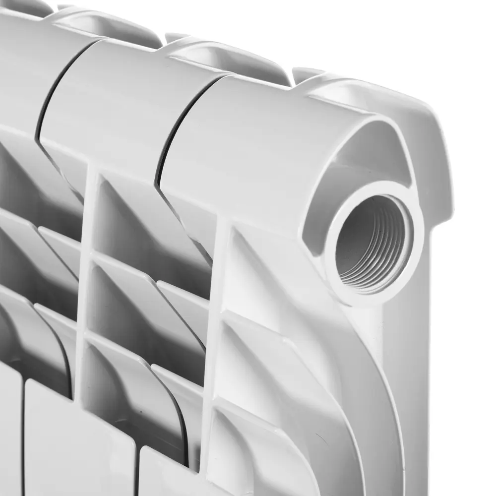 Радиатор секционный Royal Thermo Biliner 500/87 8 секций боковое подключение биметалл серый 81979193 STLM-2047524 - Вид №2
