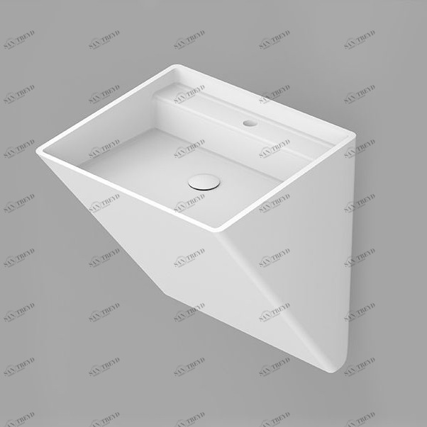 WBS0414 Подвесная раковина настенная овальная Dimasi  белая 
