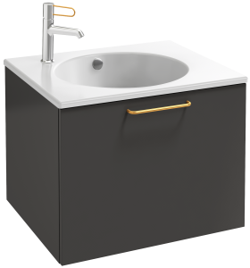 EB2510-R8-E10 Тумба под столешницу 60 см, 1 верхний ящик, золотая ручка JACOB DELAFON ODÉON RIVE GAUCHE