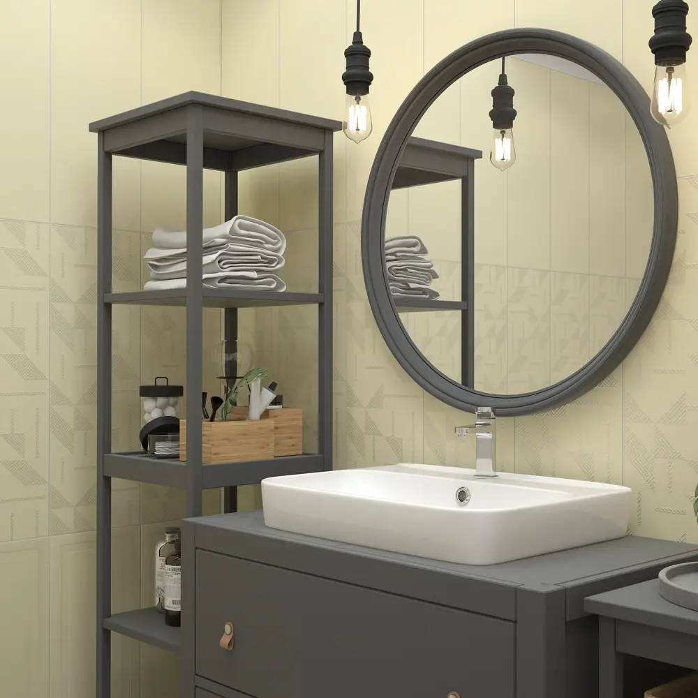 Плитка настенная Керамин Сонет 3 75x25 см 1.69 м² цвет бежевый STLM-2072860 - Вид №3