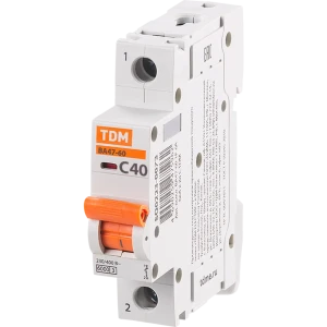 Автоматический выключатель Tdm Electric ВА47-60 1P C40 А 6 кА SQ0223-0081 84399505 STLM-2037649
