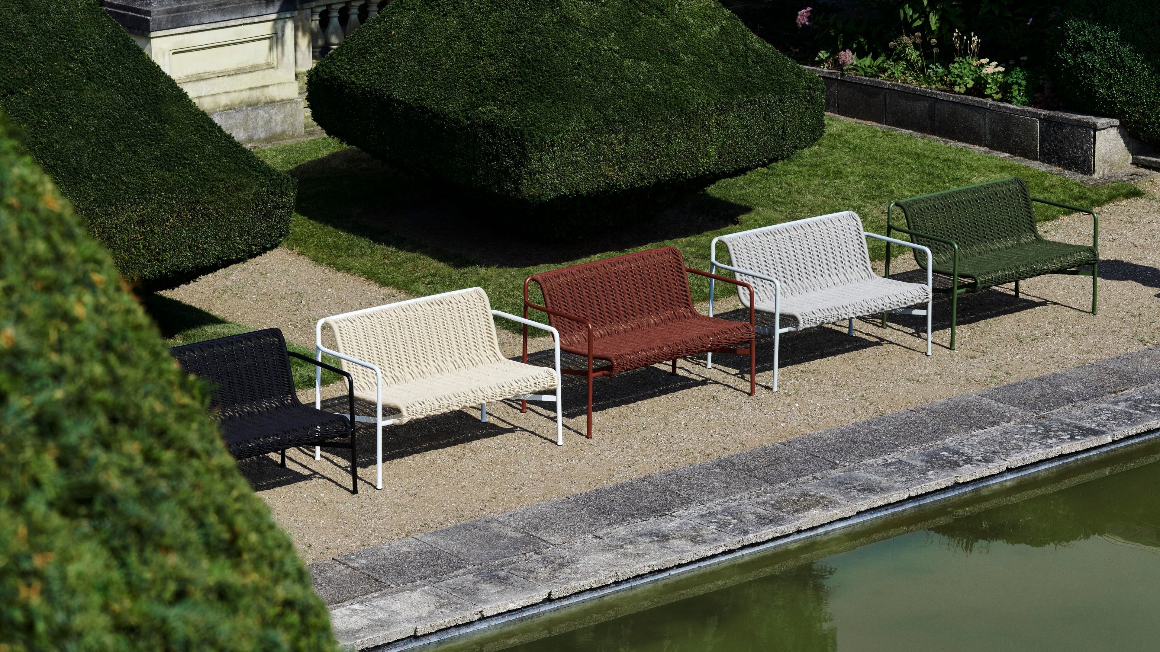 Садовая скамейка со спинкой In Stock Hay ARCH-00074602 - Вид №1