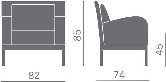 Kastel Кожаное кресло с подлокотниками Kristall sun-id-1380006 - Вид №2
