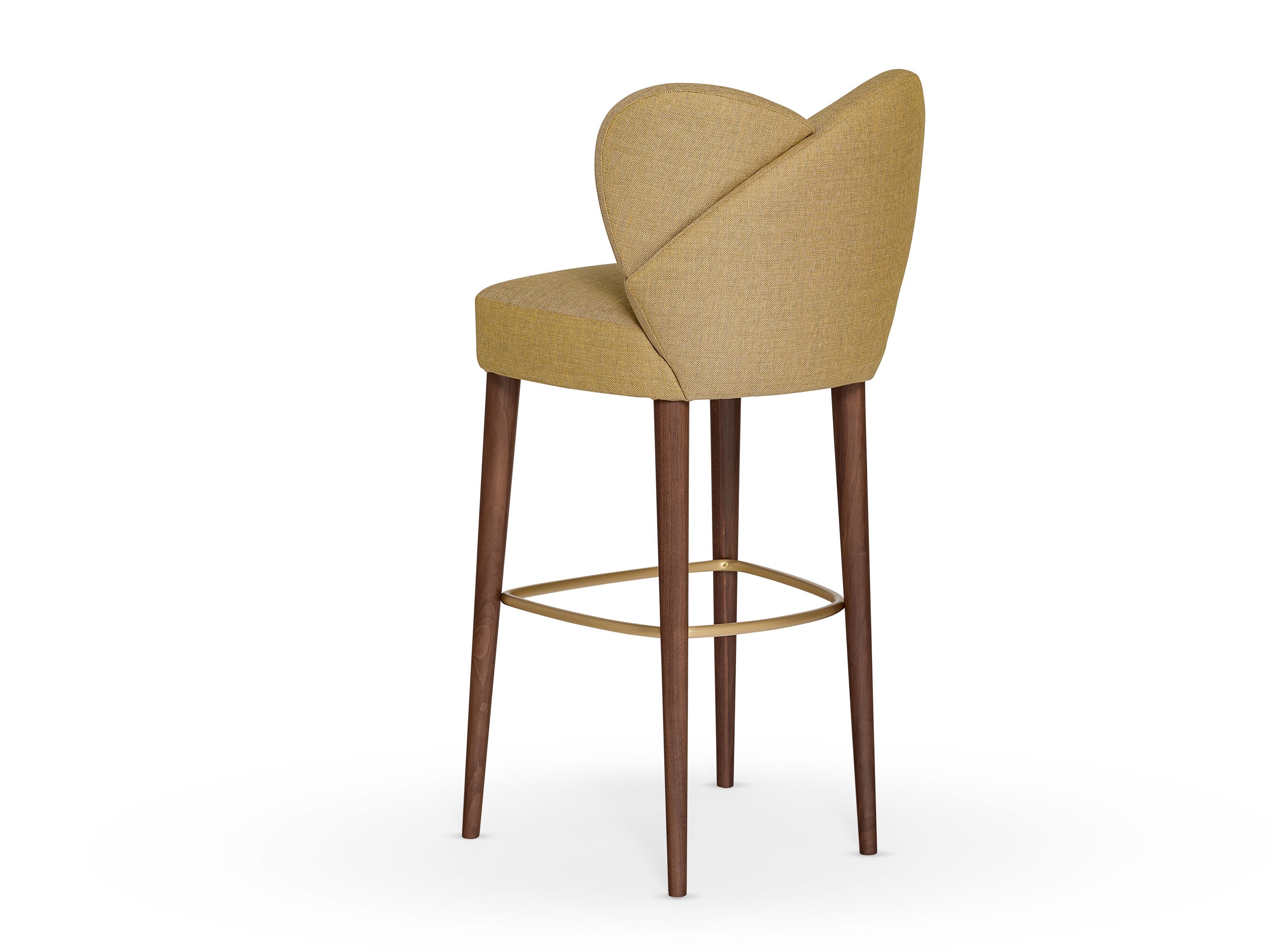 Высокий тканевый стул со спинкой Munna Grace ARCH-00114734 - Вид №4