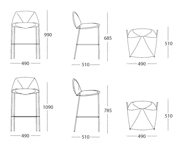 Мягкий стул со спинкой Ronda Design Mantra ARCH-00087953 - Вид №4