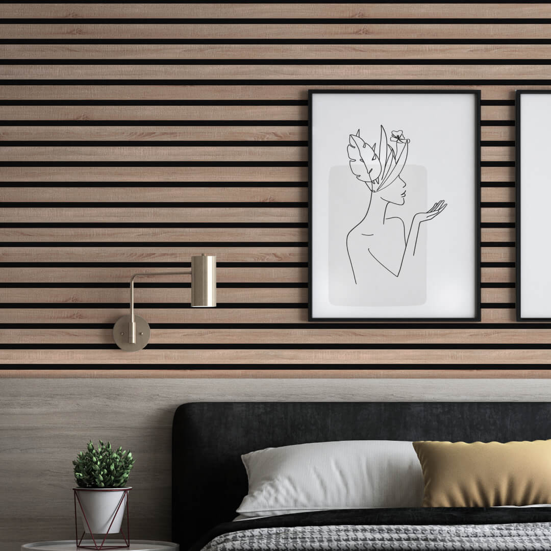 Панель Стеновая Акустическая Stella Trend Standart Дуб Сонома 2780х600х21 (уп.1шт.) STSR-12 - Вид №5