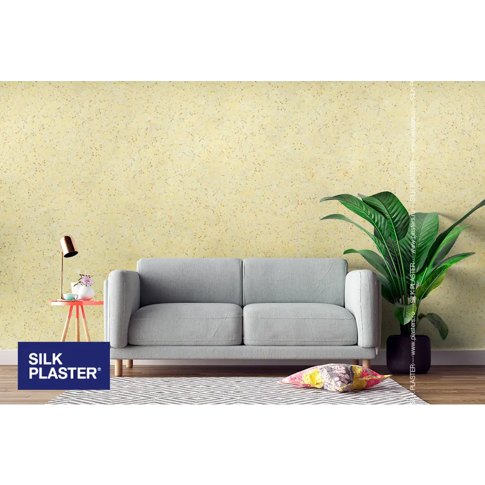 Жидкие обои Silk Plaster Absolute А402 1.1 кг цвет абрикосовый/желтый STLM-2192659 - Вид №3