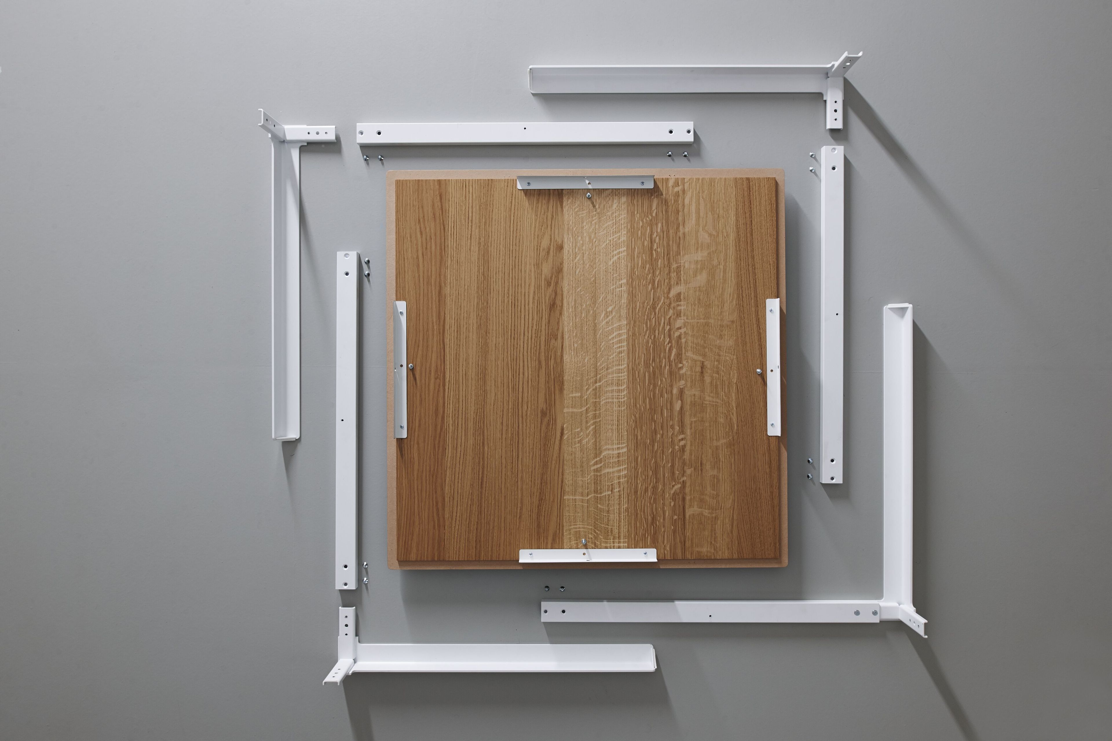 Алюминиевый стол с деревянной столешницей isOnAir Bertoncini ARCH-00100504 - Вид №4