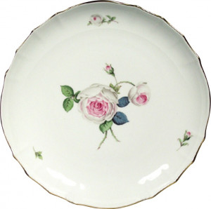 10558856 Meissen Блюдо для торта 28см "Белая роза" Фарфор