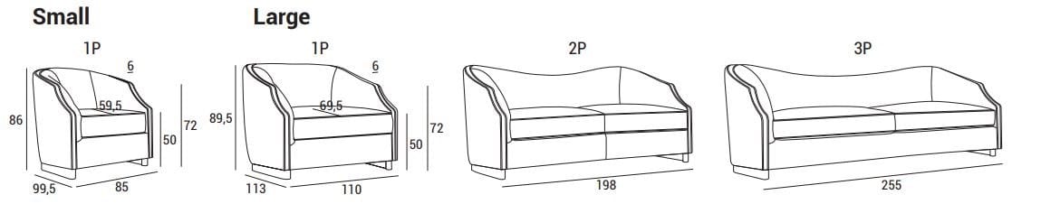 Тканевое кресло с подлокотниками Domingo Salotti Cleio ARCH-00063159 - Вид №5