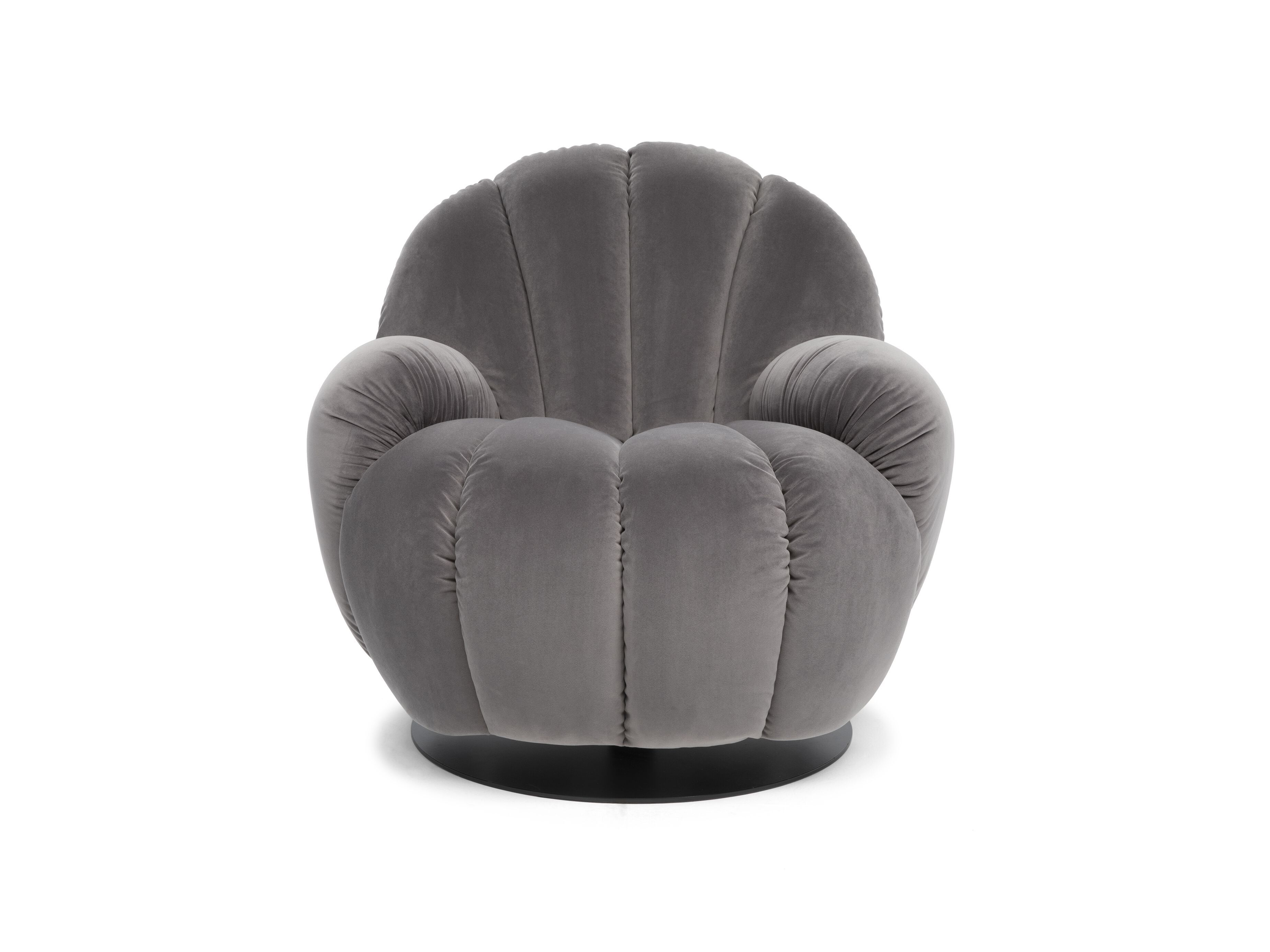 Тканевое вращающееся кресло Natuzzi Italia SEASHELL ARCH-00041287 - Вид №3