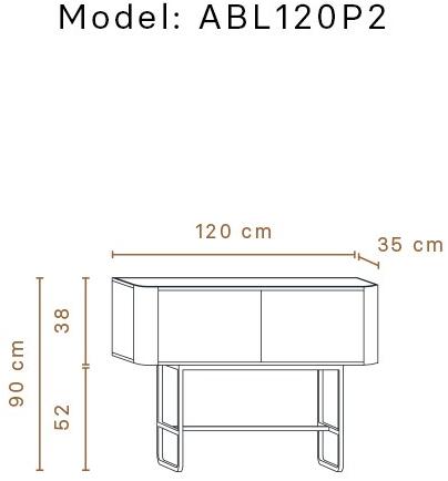 Momocca Прямоугольная деревянная консоль Adara Abl120 / abl120p / abl120p2 - Вид №3