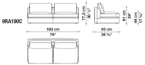 B&B Italia Модульный угловой диван из ткани Richard sun-id-1472345 - Вид №14