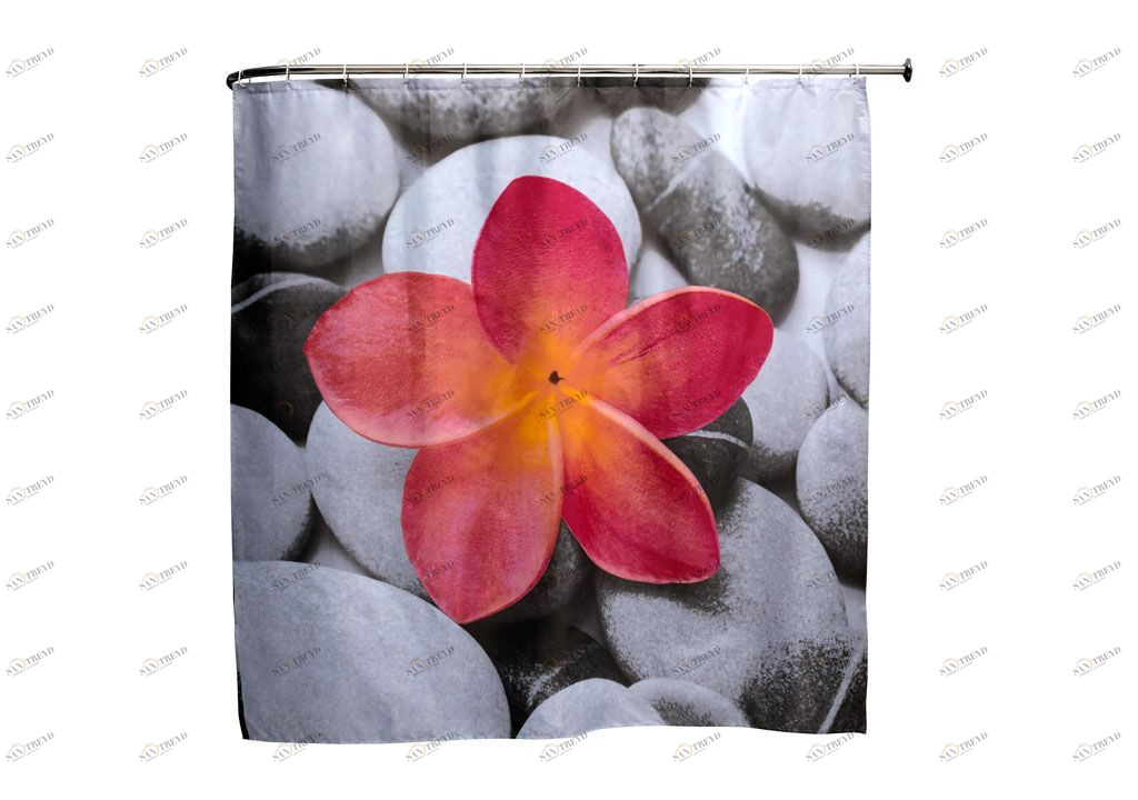 Шторка для ванны Aquanet SC3003A 180см, цветок 