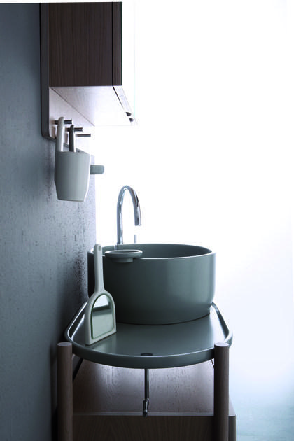 Olympia Ceramica Зеркало с контейнером для ванной Ukiyo-e Scuk - Вид №2