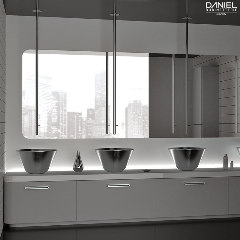 SL20703XC Смеситель для раковины DANIEL RUBINETTERIE Colonne a soffitto - Вид №3