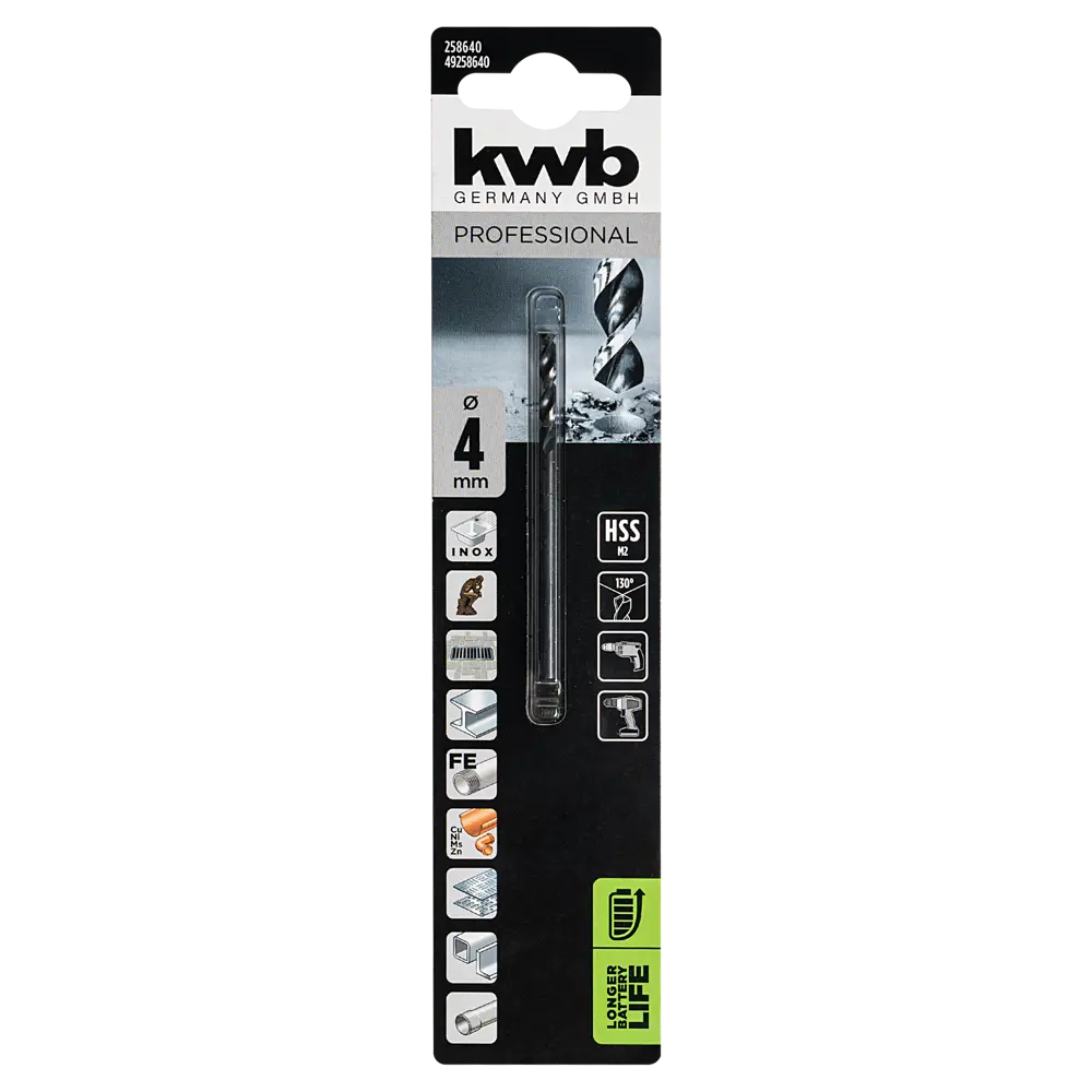 Сверло по металла KWB 258640 4x75 мм 84043428 STLM-2047876  - Вид №3