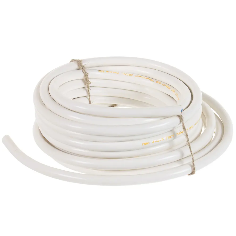 Провод Камит ПВС 4x2.5 мм 10 м ГОСТ цвет белый STLM-2083317 - Вид №2