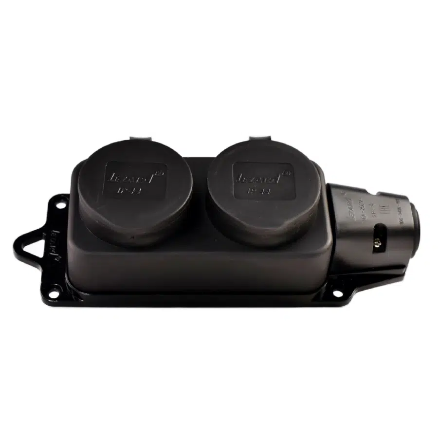 Розетка силовая черный LEZARD 106-0400-0110 - Вид №1