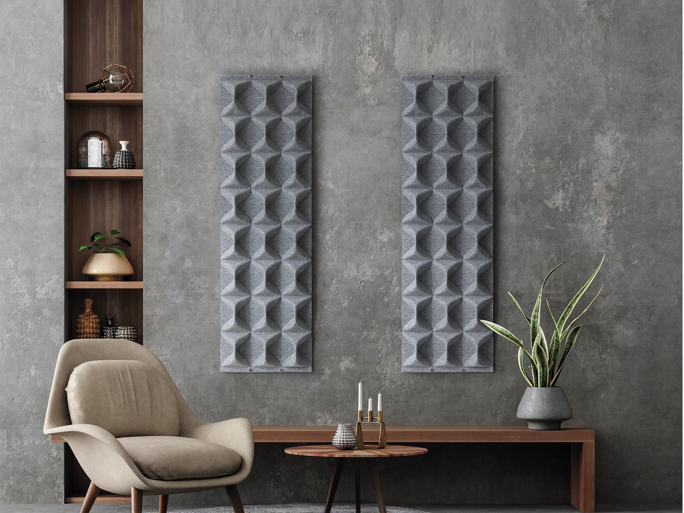 Акустическая панель из полиэстера Caimi Brevetti KLIPPER ARCH-00139583