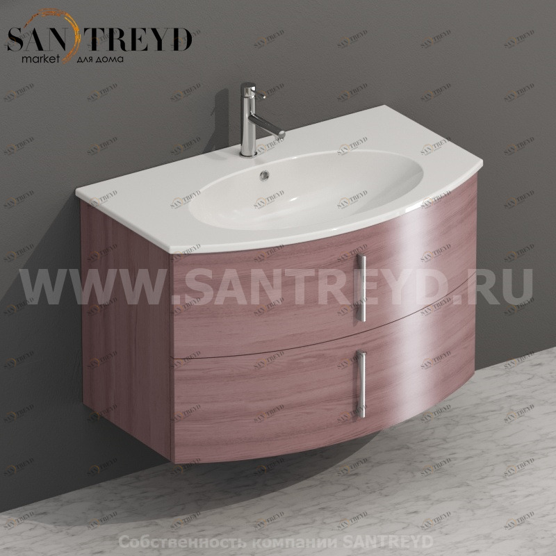 MDMC80Y6143 Тумба с двумя ящиками 78 см розовая Globo 4ALL Италия Ceramica Globo