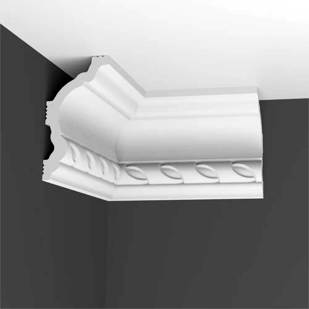 Уголок для плинтуса полистирол ударопрочный Format 01D белый 80 мм STLM-2084141