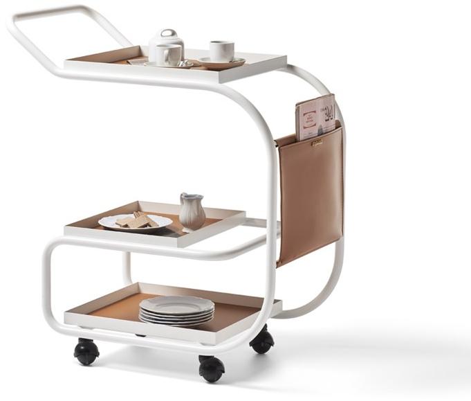 Opinion Ciatti Тележка для еды из стали и регенерированной кожи sun-id-1455225 - Вид №2