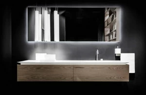 RIFRA Подвесная тумба под умывальник из дуба серого пламени K.fly