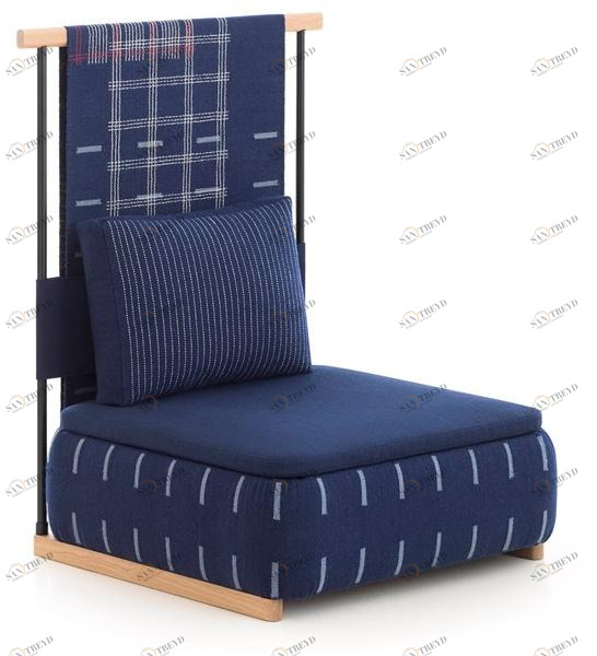 GAN Кресло из ткани с высокой спинкой Lan sun-id-1417965