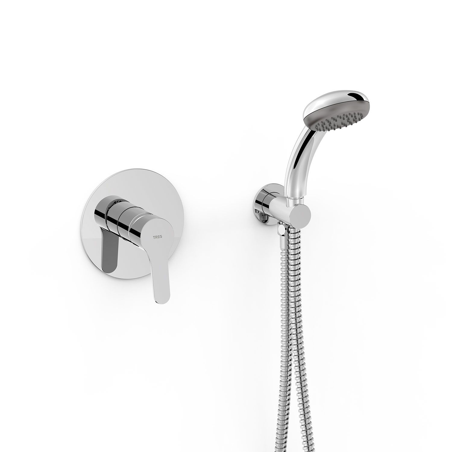 БАЗОВЫЙ 1-ходовой смеситель для душа Rapid-box с одной ручкой-21527702 TRES Base