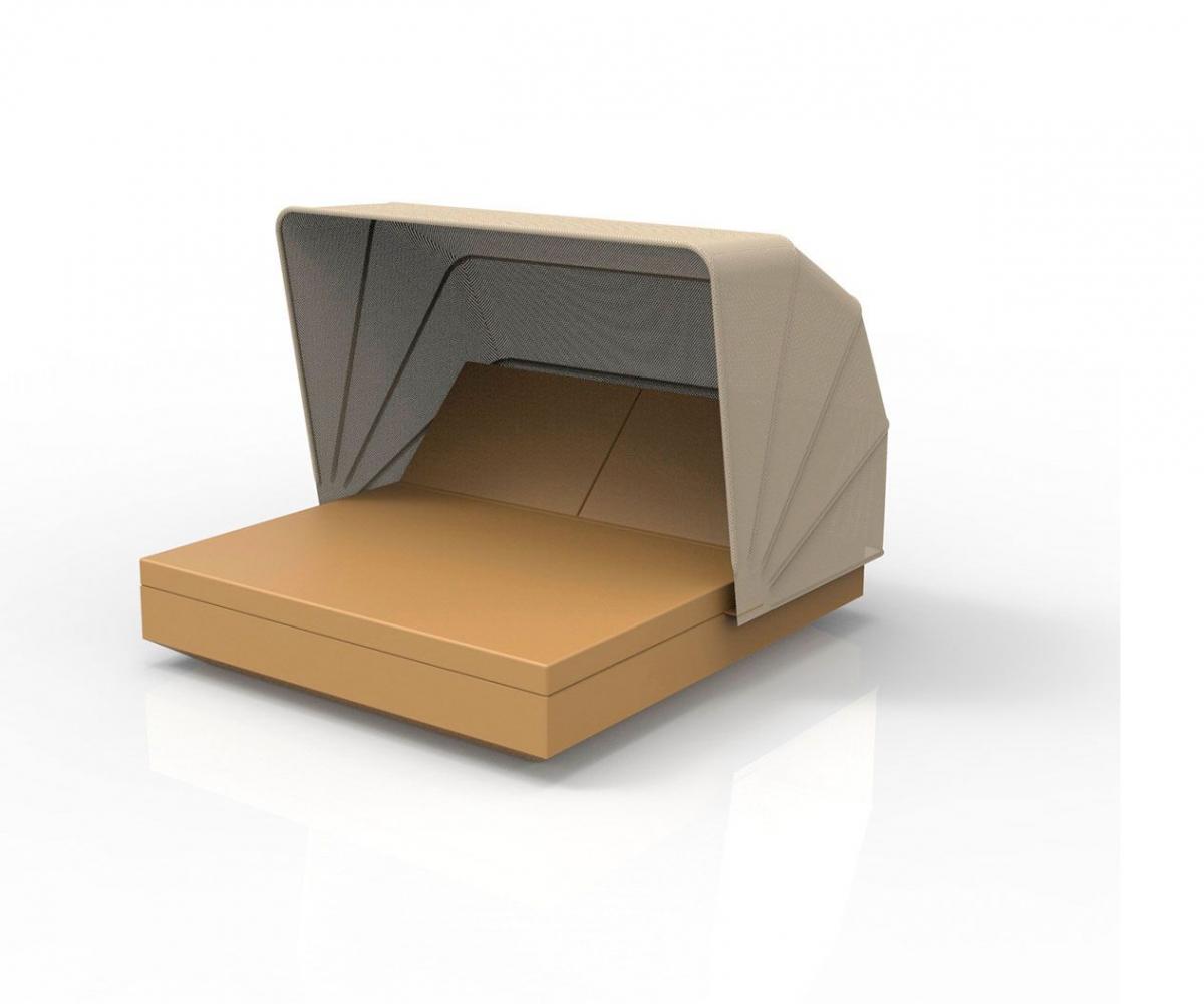 088220 Кровать c 2 наклонными спинками и складным навесом Vondom Vela - Вид №1