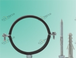 Хомут металл. (М8) 38-43 (1 1/4) с дюбелем POLITRON 2014356