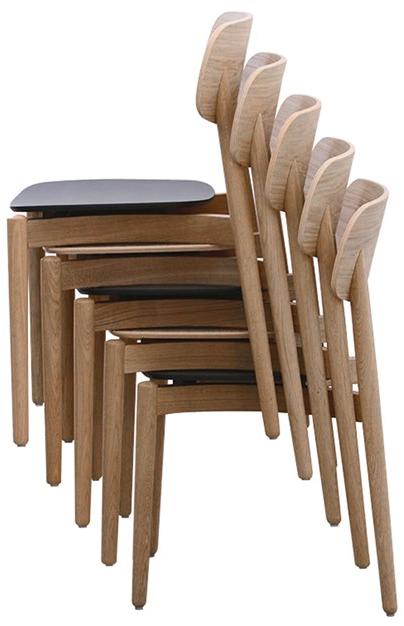 Bedont Двухцветный стул из бука с открытой спинкой Fizz B91801f2 - Вид №1