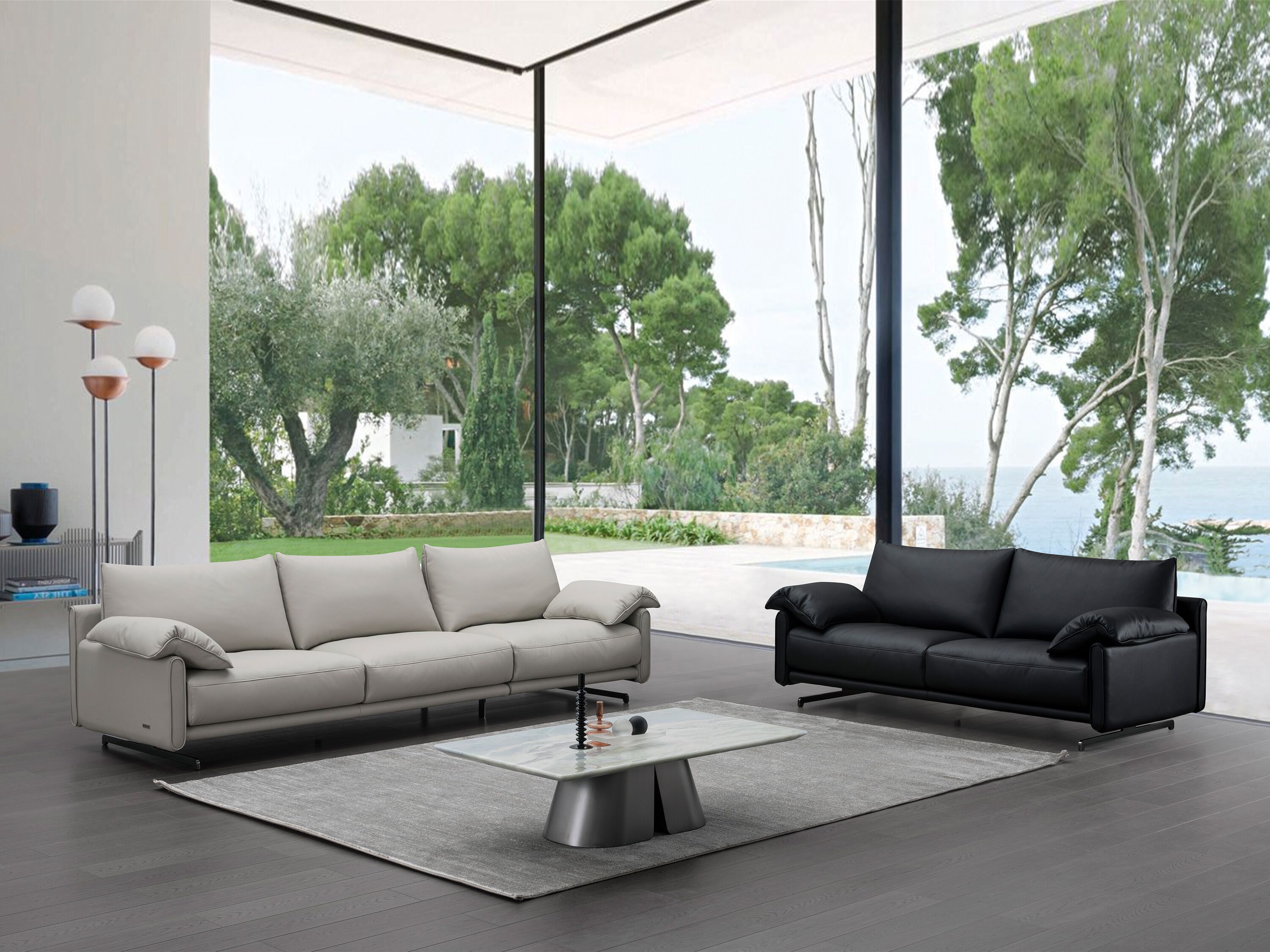 3-местный кожаный модульный диван CAMPO DE' FIORI TURIA ARCH-00102455 - Вид №6