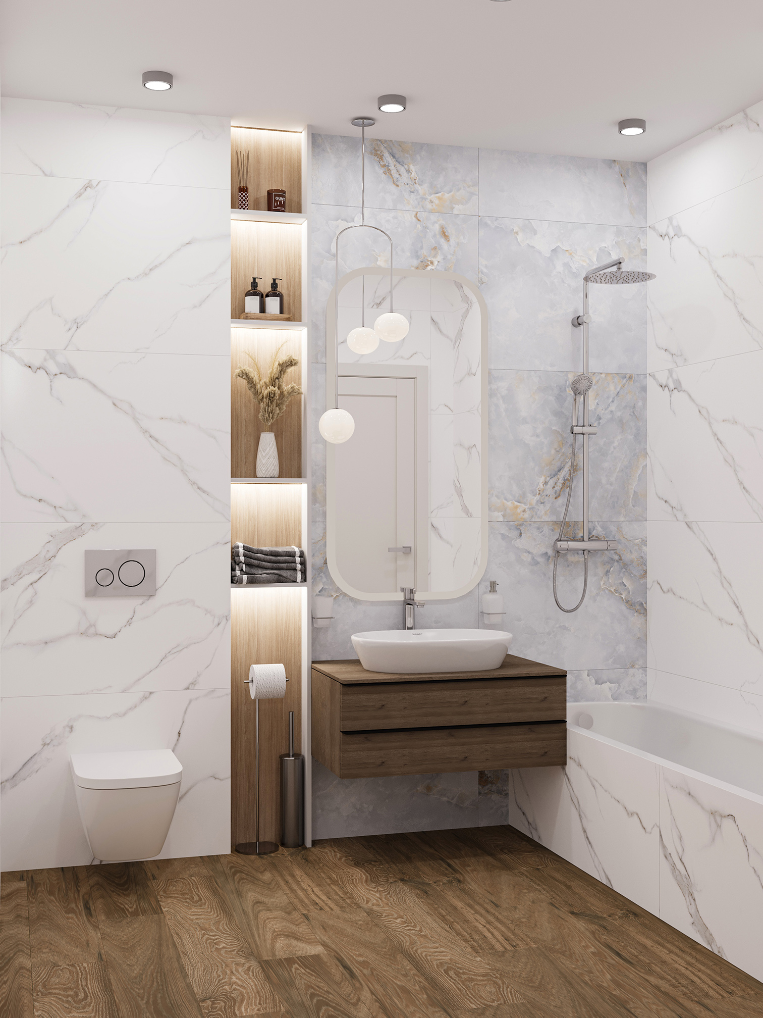 VELVET STATUARIO CARVINO – Элегантность мрамора в вашем доме STP-ST667 INCOLOR - Вид №3