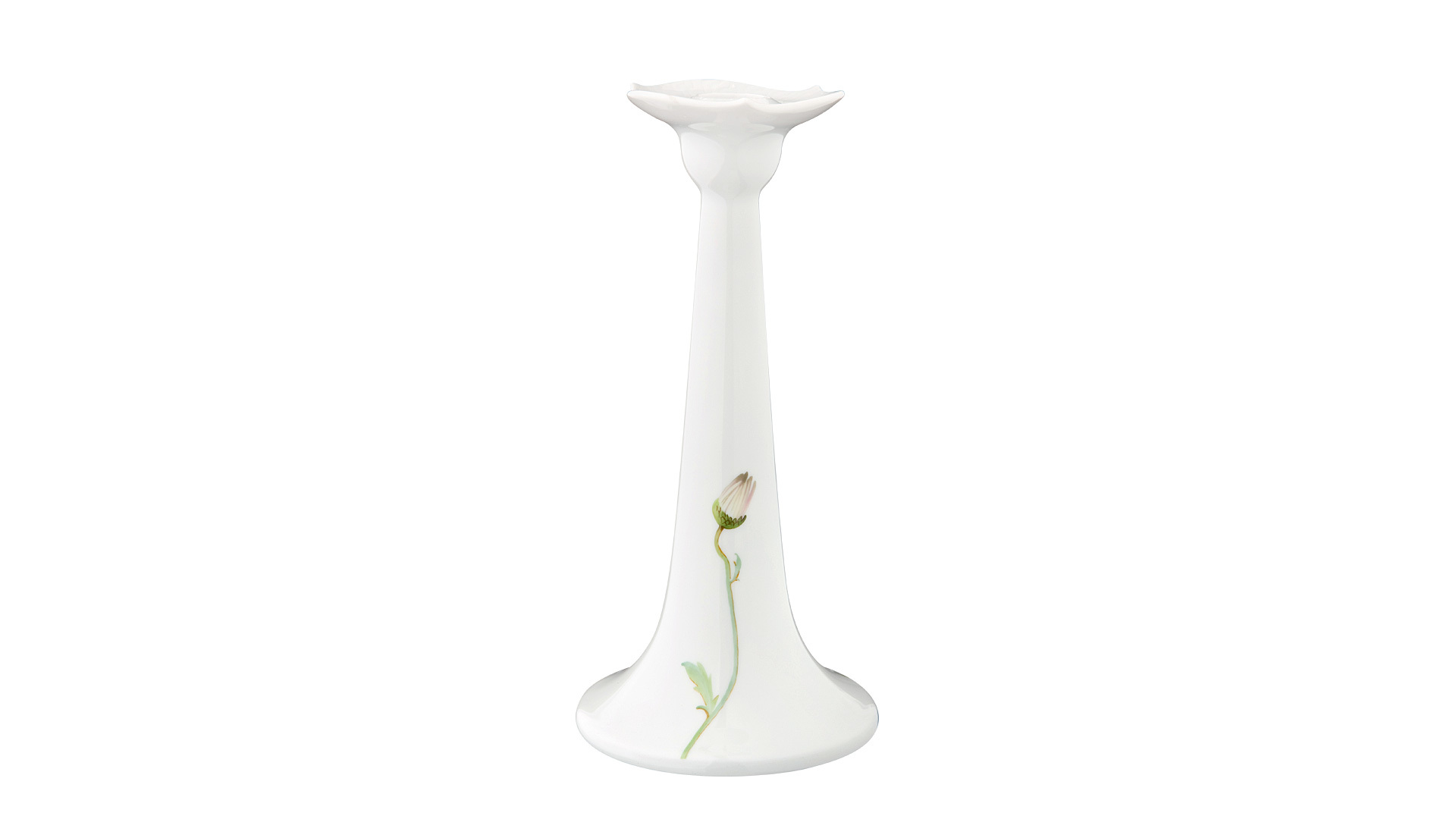 93826 Meissen Подсвечник 21,5см "Игра волн, рельеф, маргаритка" Фарфор  - Вид №1