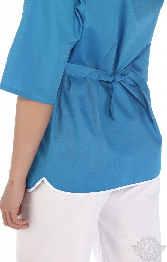 66183 Куртка "Сервис" темно-голубая  Медицинская одежда  размер 54/158-164 Спецодежда  - Вид №5