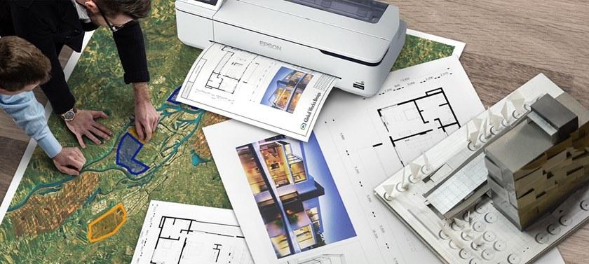 EPSON ITALIA Профессиональный широкоформатный принтер для CAD-чертежей Surecolor™ sc-t C11cf123-01a0/02a0 - Вид №2