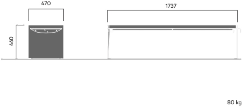 VESTRE Модульная скамья из стали и дерева без спинки Bloc sun-id-1405840 - Вид №4