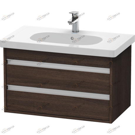 KT664705353 Ketho Тумбочка подвесная Каштан темный, декор Duravit