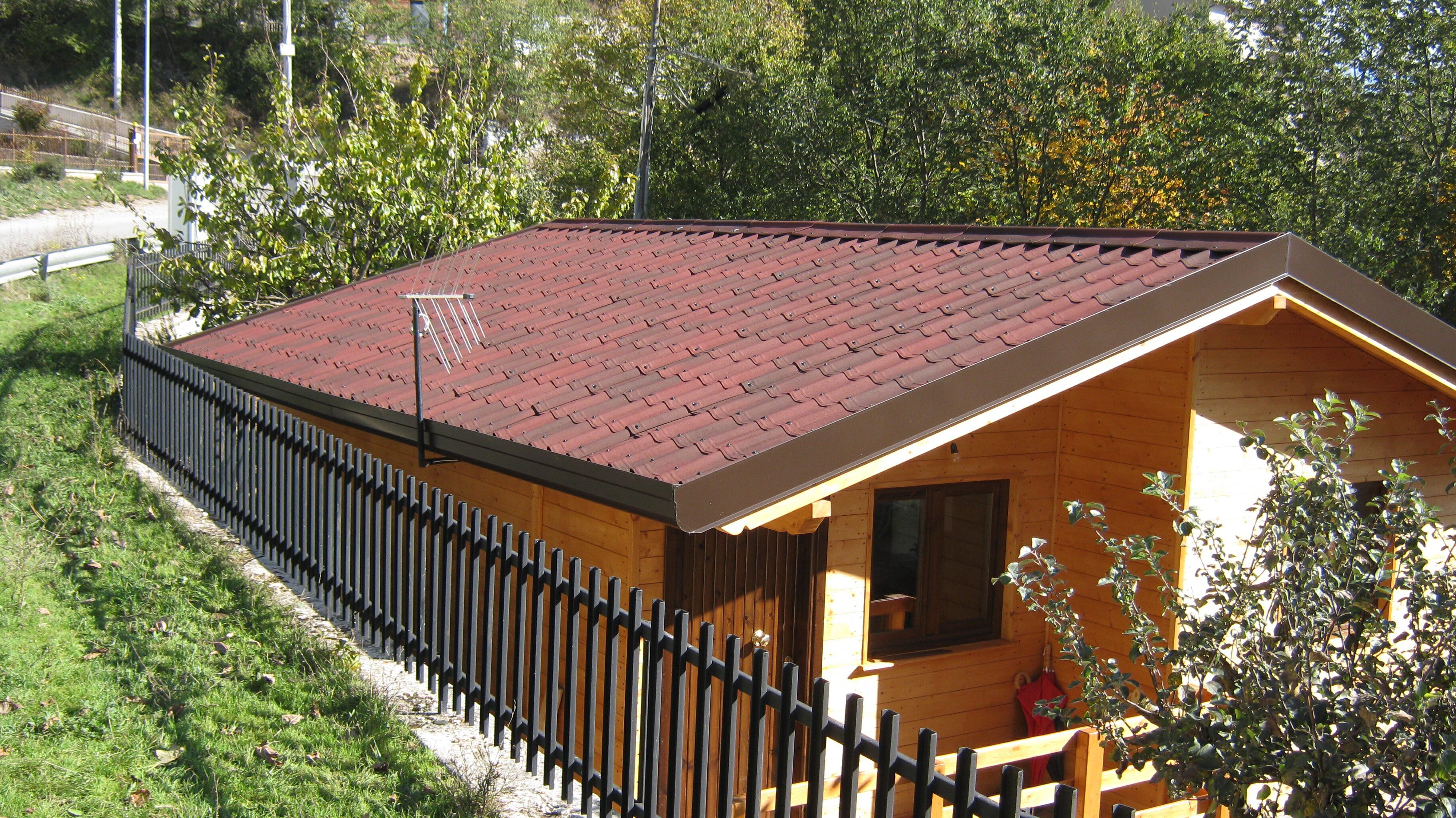 Битумная гофрированная черепица с эффектом кирпича ONDULINE ITALIA ONDUVILLA ARCH-00017201 - Вид №6