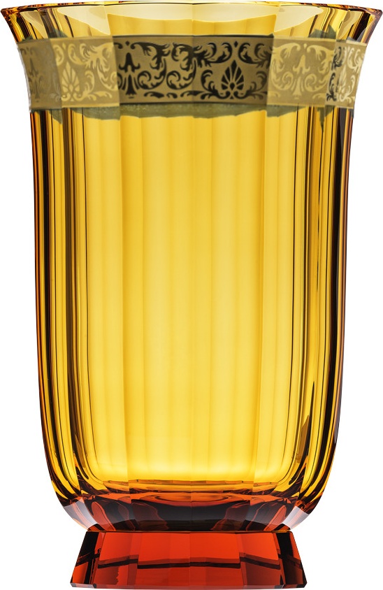 10673439 Moser Ваза Moser Эден.Цветы 35см, топаз, п/к Хрусталь бессвинцовый 