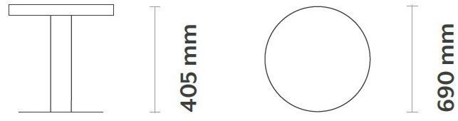 CaStil Круглый журнальный столик из металла Thau Thau s - Вид №2