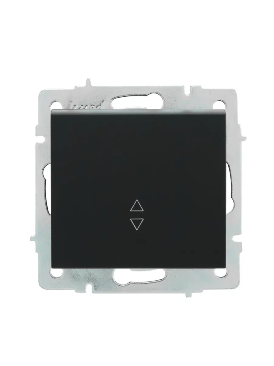 RAIN Выключатель проходной черный LEZARD 703-4288-105 - Вид №1