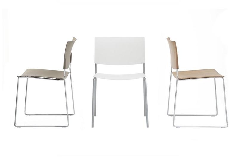 Andreu World Штабелируемый стул из технополимера с открытой спинкой Sit Si1200 - Вид №10