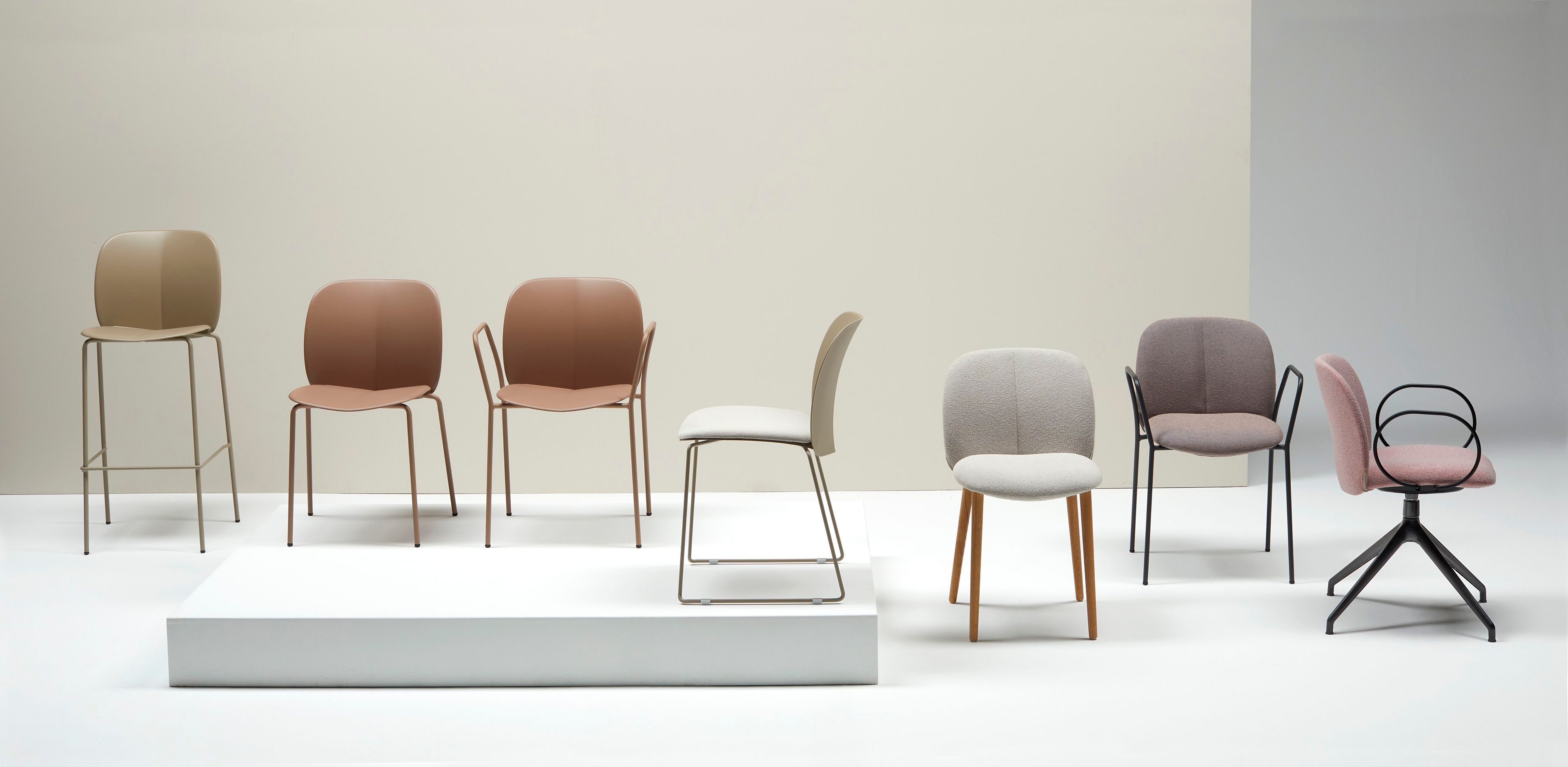 Рециркулированный пластиковый стул с металлическими ножками S-CAB Mentha ARCH-00121809 - Вид №10