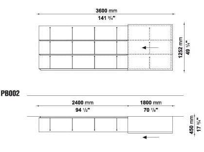 Навесной шкаф с дверным полотном B&B Italia PAB ARCH-00080831 - Вид №3