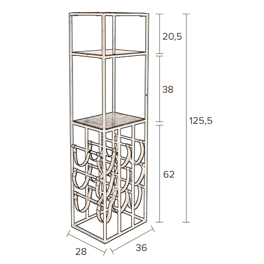 Стеллаж винный Mil Dutchbone 4100037 - Вид №8