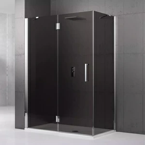 Душевой уголок 170x90 LOUVRE 2P+F Novellini LOUVRE с дымчатым серым стеклом